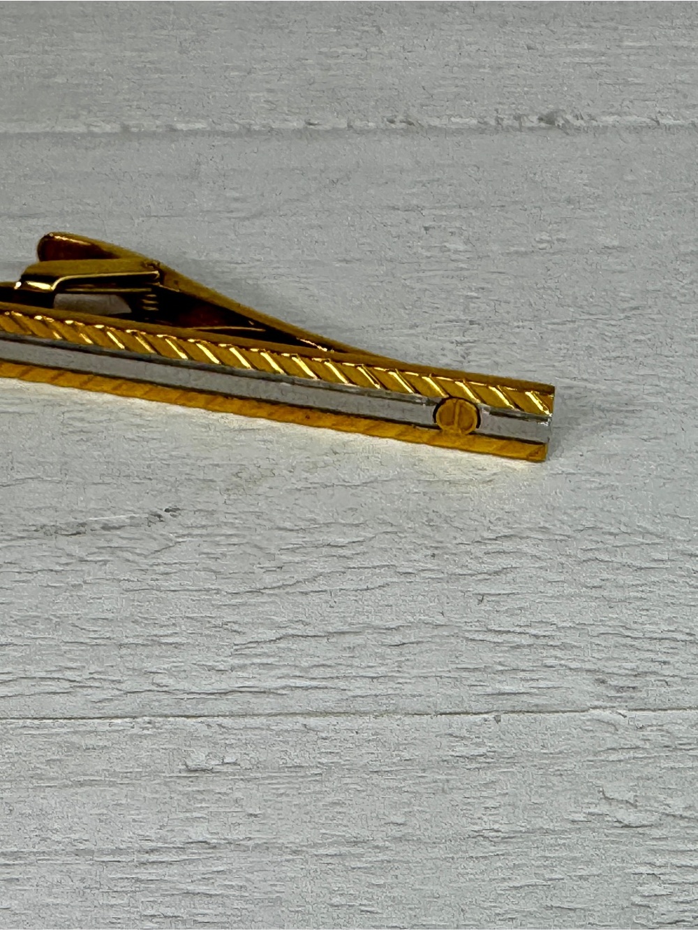 Alfred Dunhill Vintage Gold Tone Tie Clip | Luxury Mens Designer Accessory